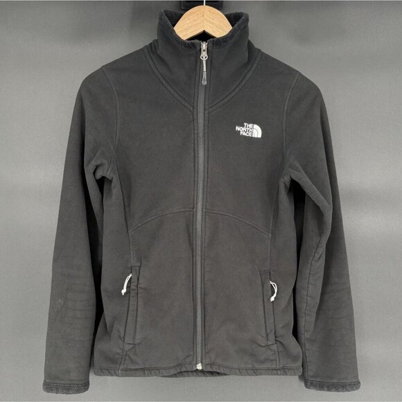 The North Face Womens Full-Zip Fleece Jacket Size S Black Outdoor Camping Hiking - Picture 2 of 11